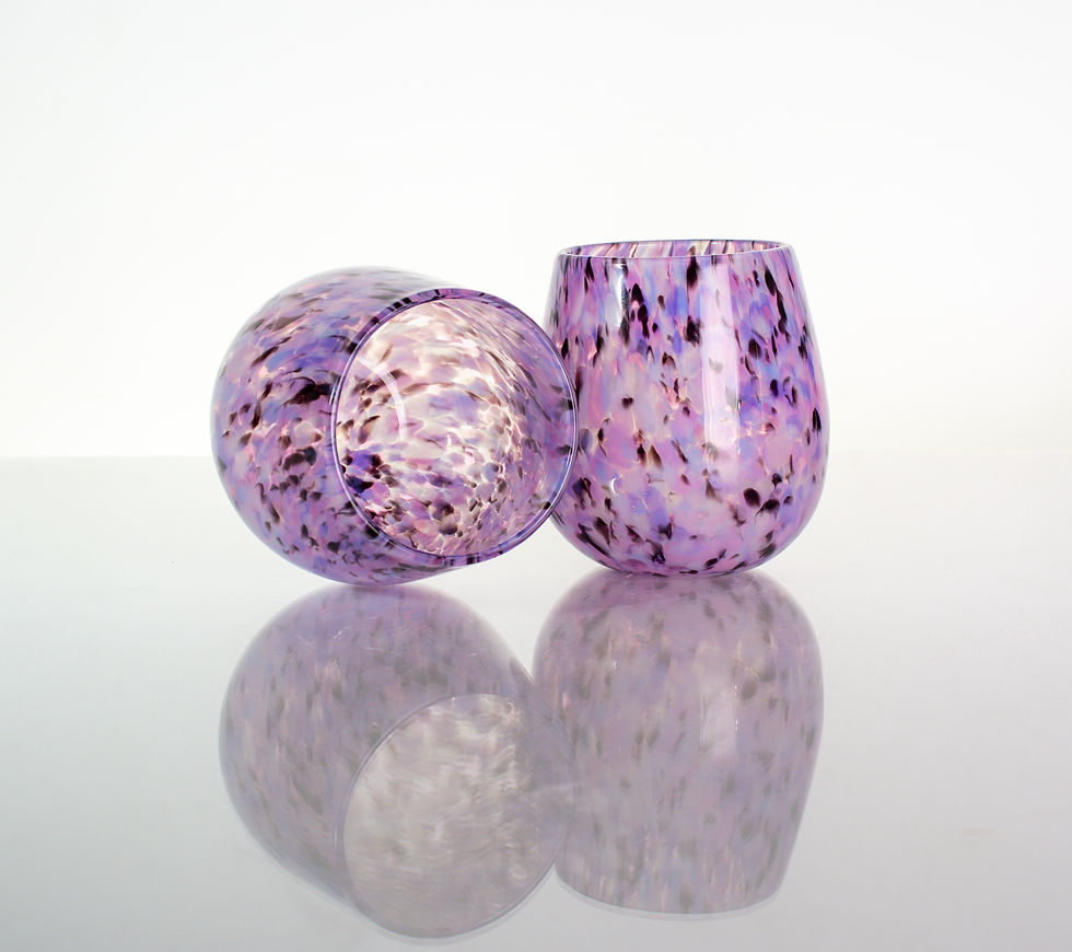 Thumbnail: Set of 2 Stemless Wine Glasses