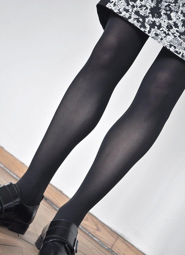 Thumbnail: Sustainable Hosiery Swedish Stockings Recycled Black Opaque Tights Australia NZ