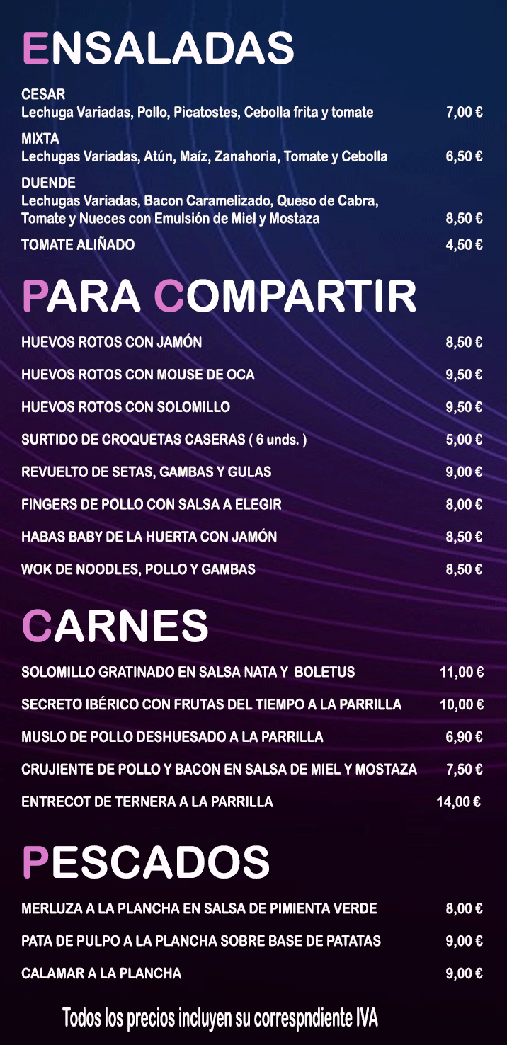 Menu INTERIOR-2