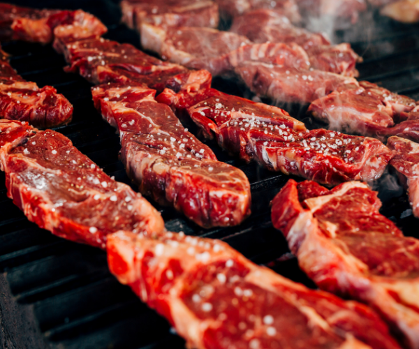 Red meat is high in saturated fats which have been proven to cause inflammation in our bodies.