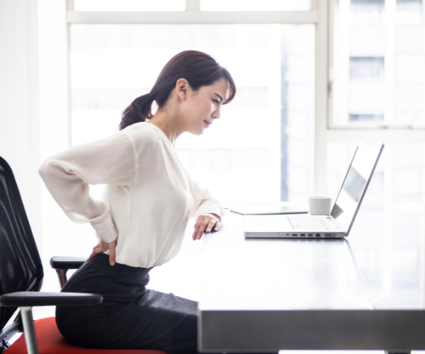More than half of the people who struggle with low back pain spend extended periods of time sitting.