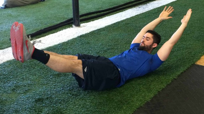 Double Leg Lifts are a great way to strengthen your core but they are a big no-no for those with lower back pain.