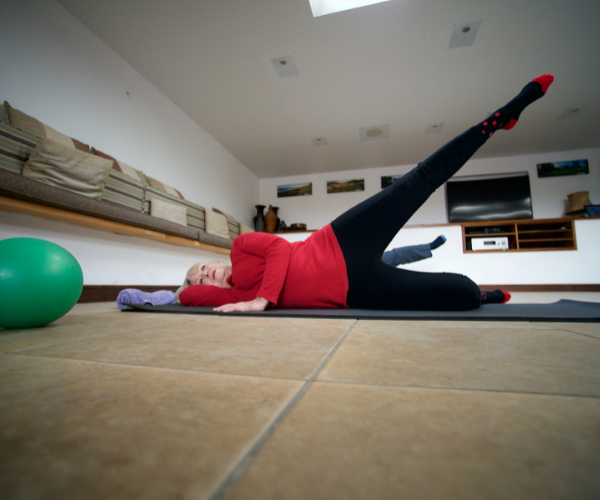 Lying leg lifts can help strengthen the hip abudctor muscles which help support your core.
