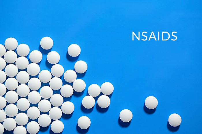 NSAIDs, such as ibuprofen, diclofenac, and naproxen, are the most common medications prescribed for the treatment of low back pain.
