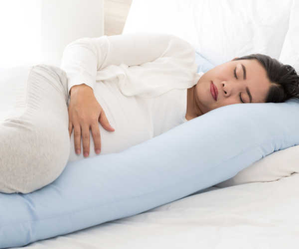 Side sleeping on your left side is the best position for sleeping well during pregnancy.