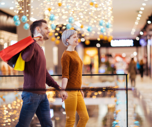 Reduce stress by going Christmas shopping at less busy times during the holiday season.