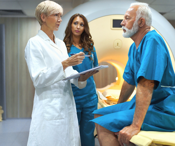 An MRI is not a standard test for diagnosing low back pain.