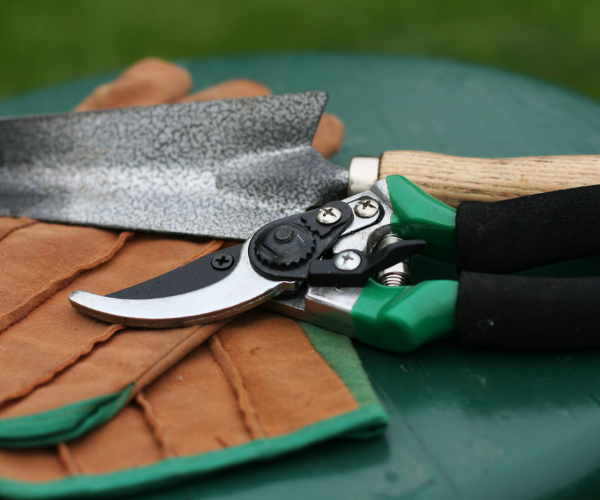 Tilling tools are a great way to weed a substantially-sized flower bed, rather than weeding individually - which can help with low back pain.