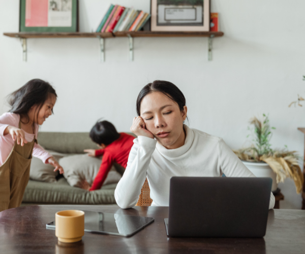 The pandemic has led to many parents feeling overwhelmed with working from home and homeschooling their children.