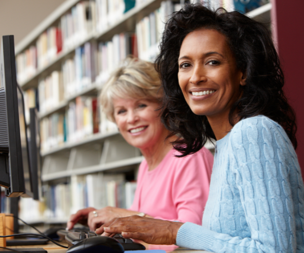 Libraries have computers where you can do some job searches if you need to.