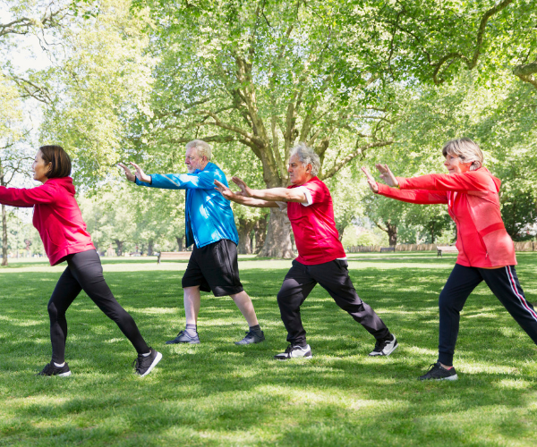 The slow flow of Tai Chi movements, along with the deep breathing that accompanies it, helps to ease back pain.