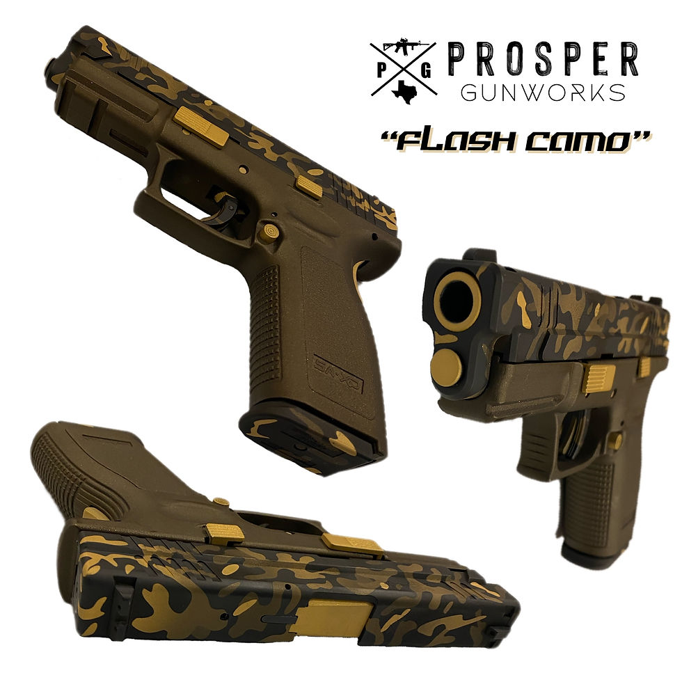 Flash Camo - Gold Handgun