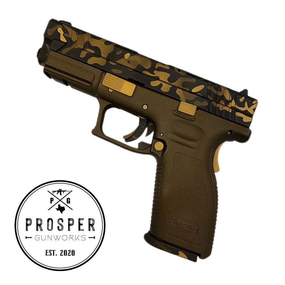 Flash Camo - Gold Handgun