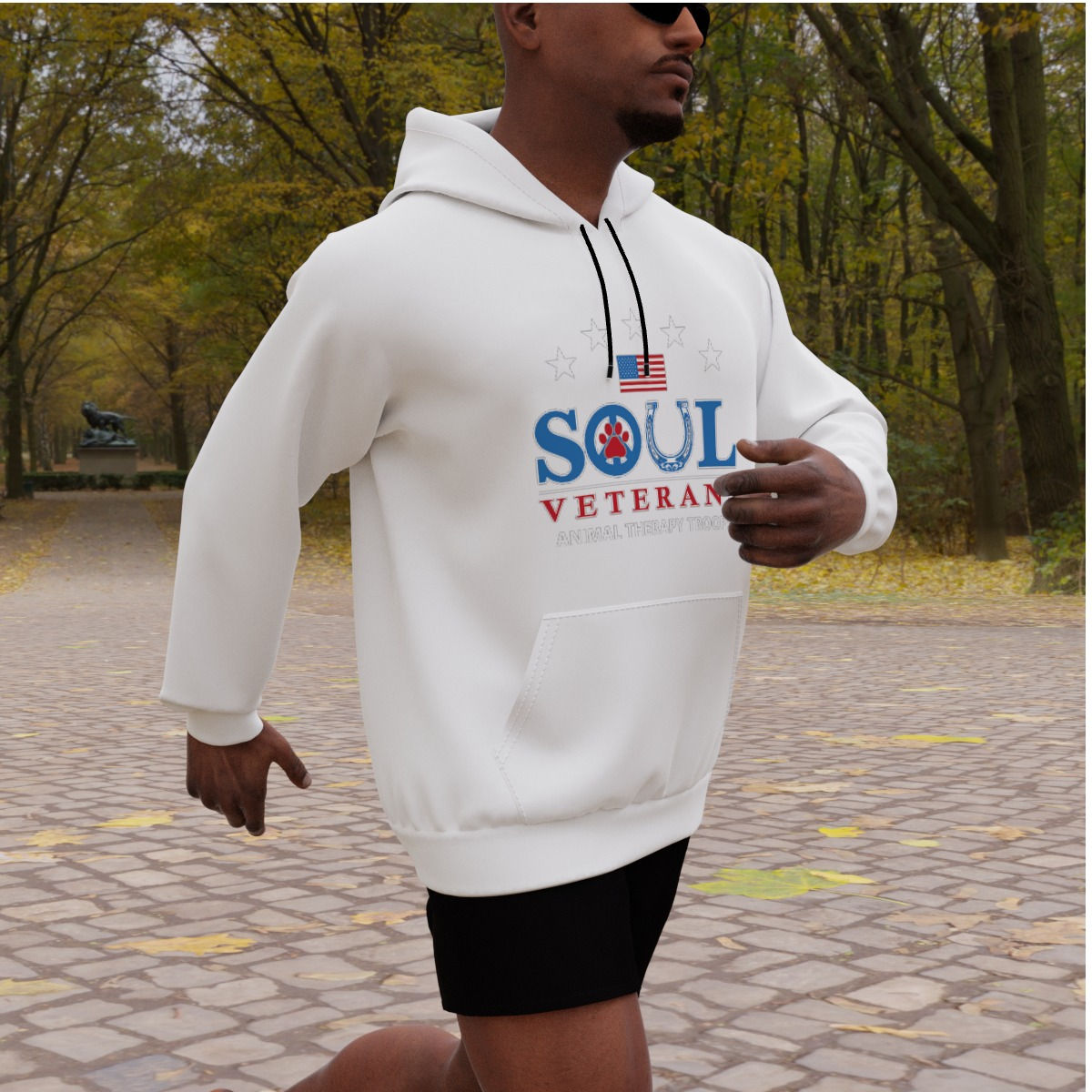 Soul Veterans All-Over Print Men's Heavy Fleece Raglan Hoodie
