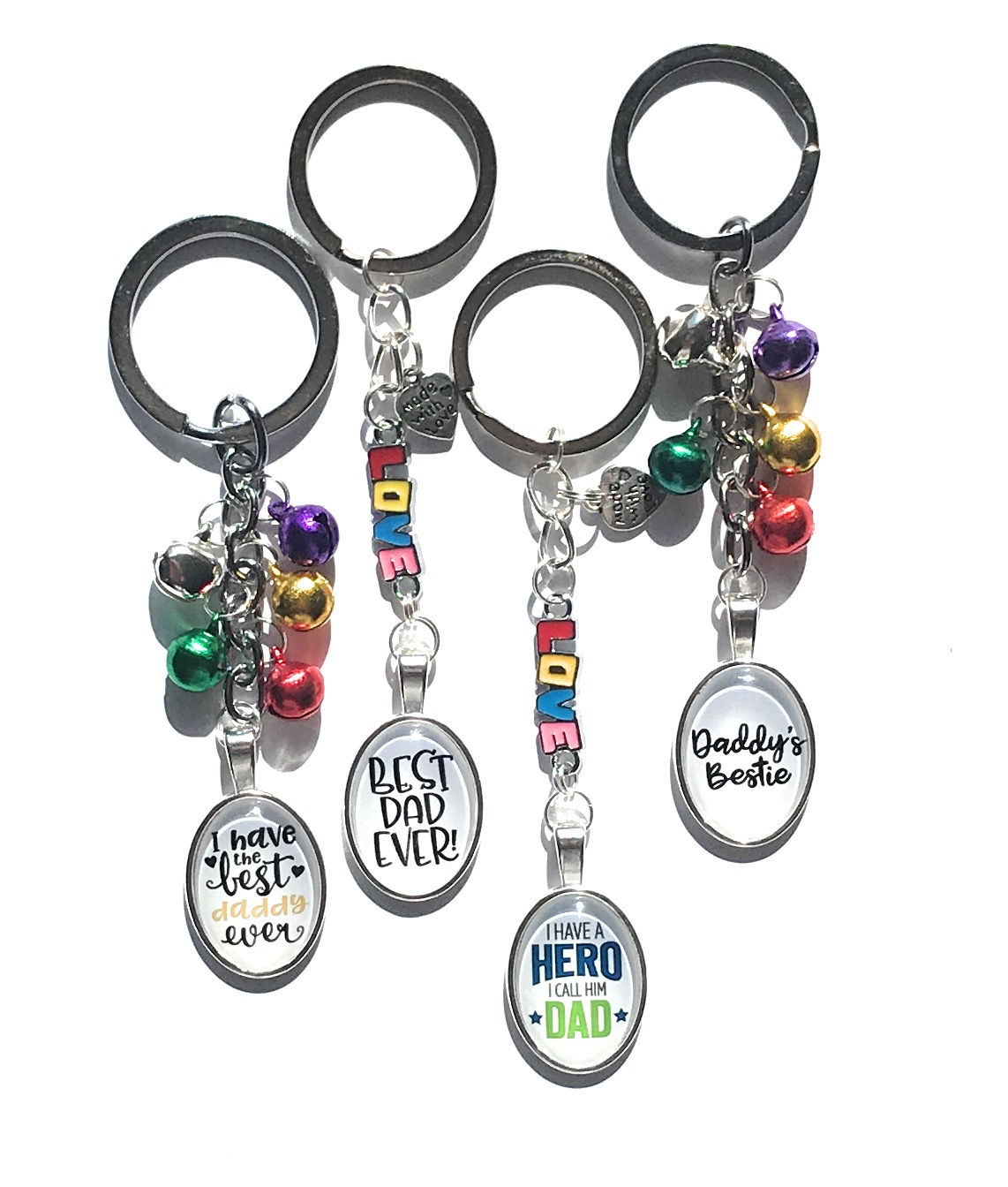 Father's Day keyrings - various designs - Dad, Daddy