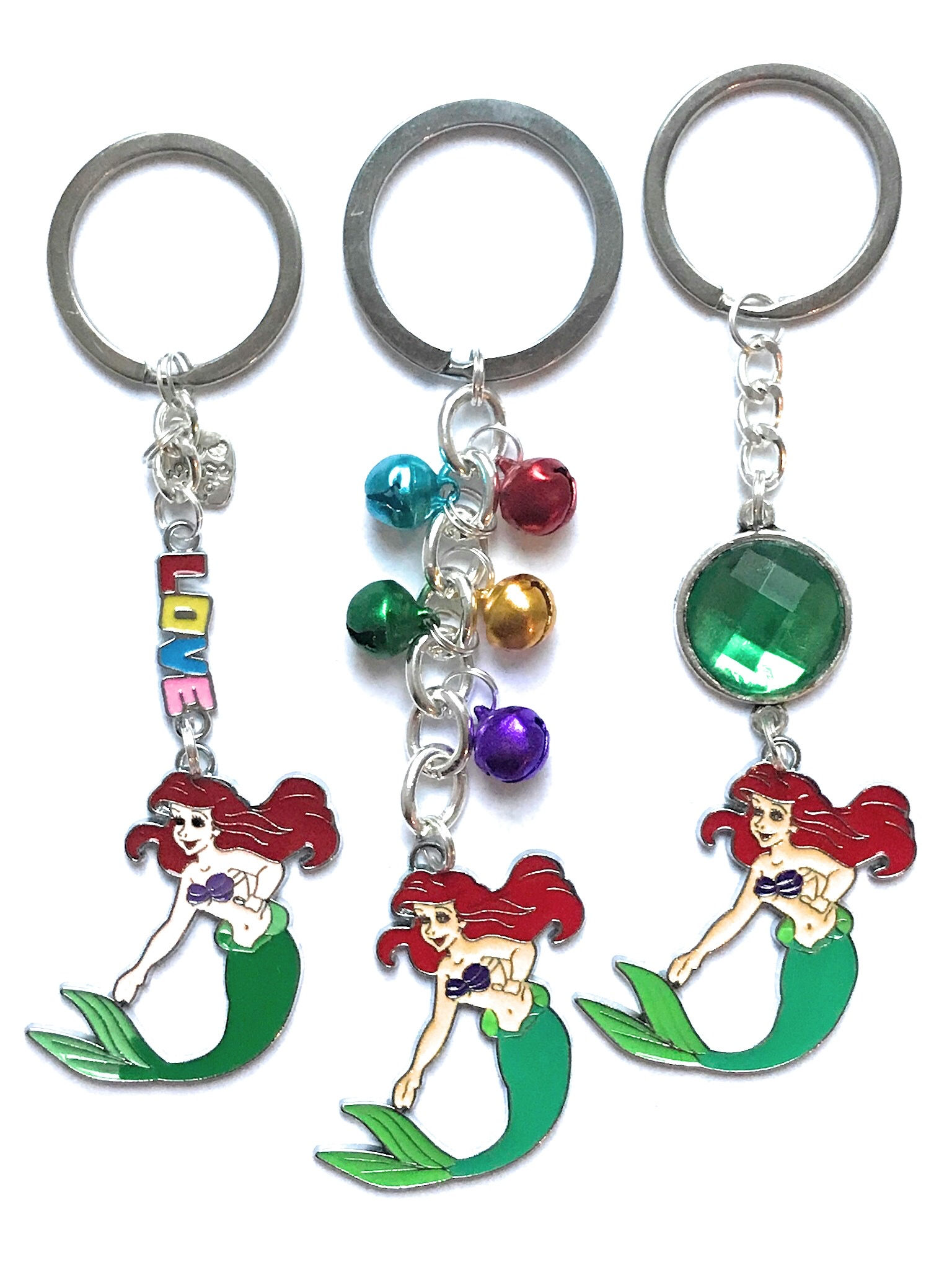 Ariel (Little Mermaid) keyring - various designs