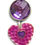 Thumbnail: Heart Keyring with jewel - various colours
