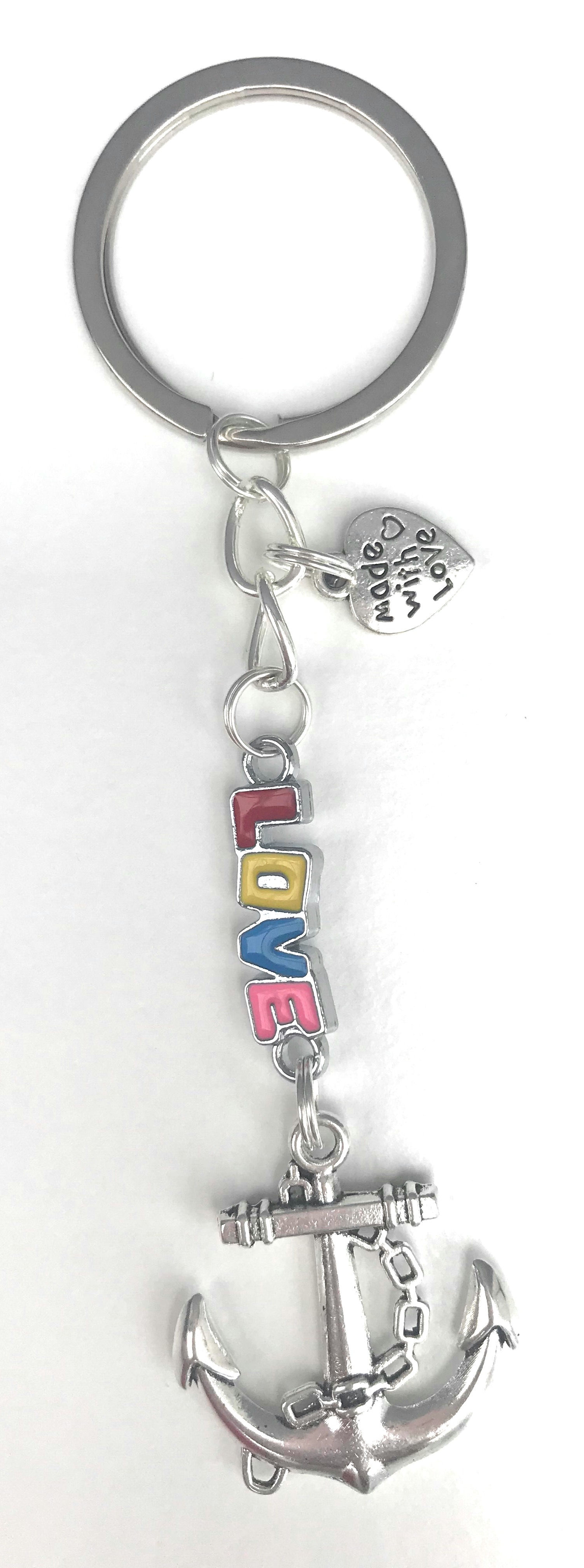 Anchor Keyring - with love