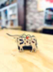 Longhorn Wood Ornament