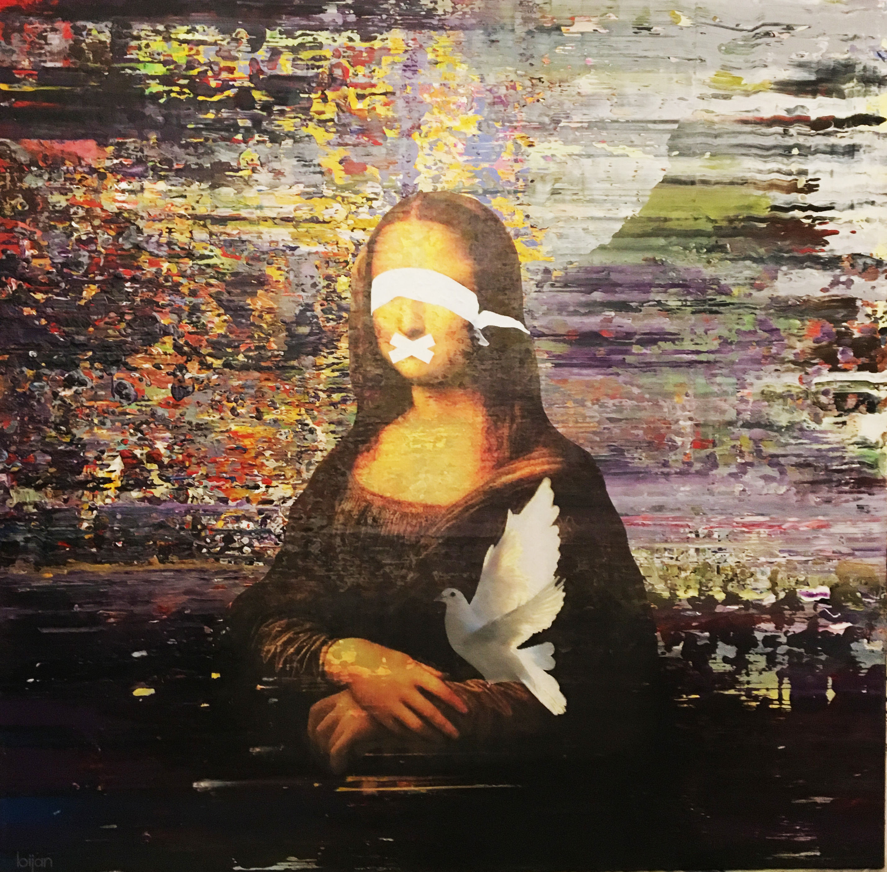 Hope and Peace Mona Lisa Painting