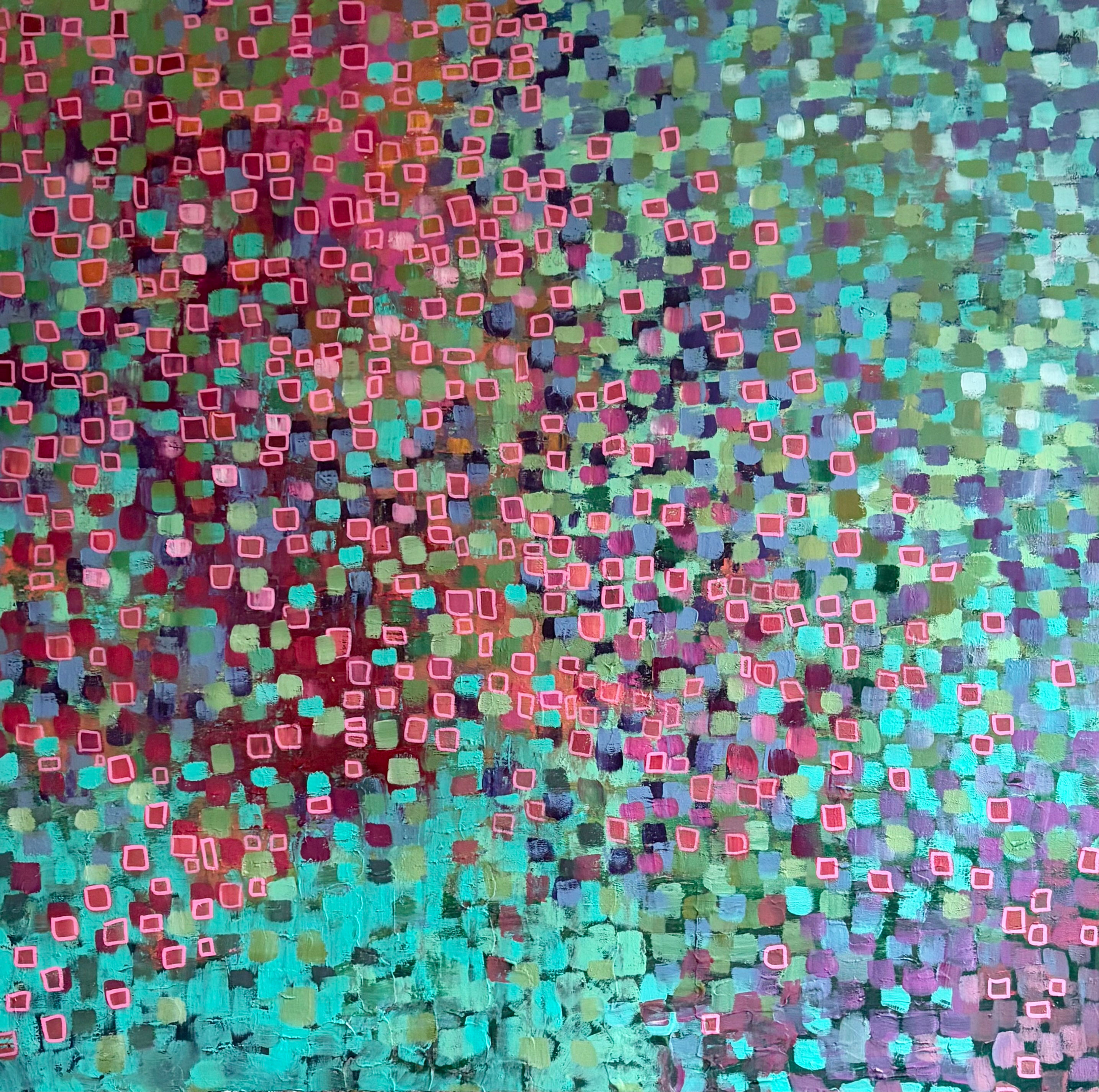 pink abstract colour study