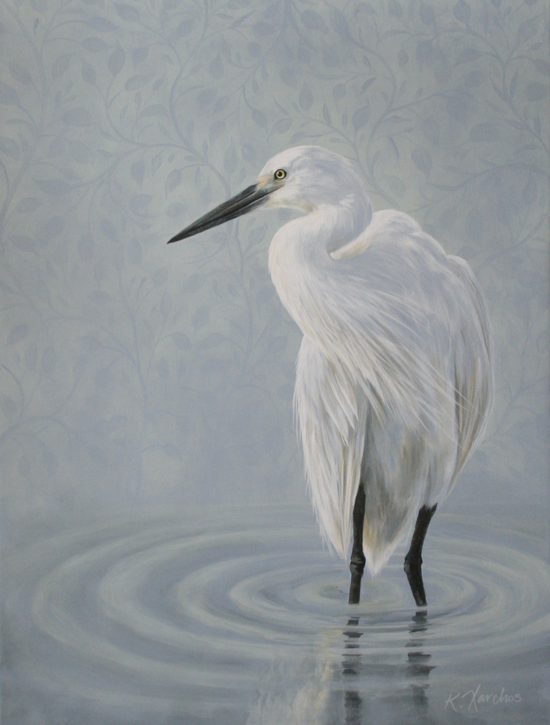 representational bird painting