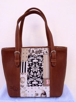 2 sided brown leather