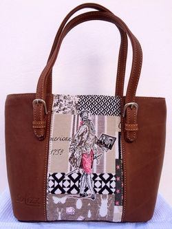 2 sided brown leather