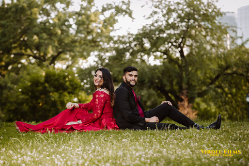 Central Park Engagement Shoot | Bollywood Style Pre-Wedding Shoot