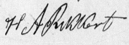 Handtekening Hendrik Ananias