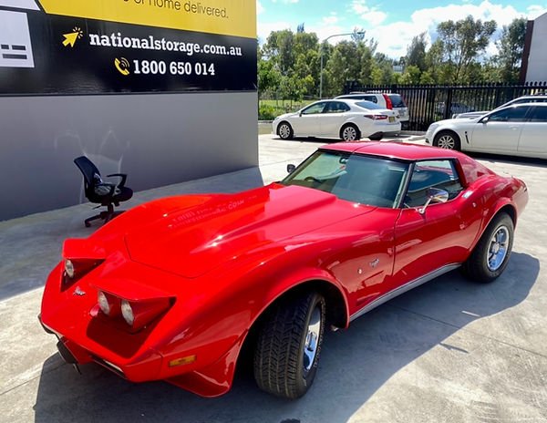 1980's Red Corvette with a Gtechniq ceramic coating