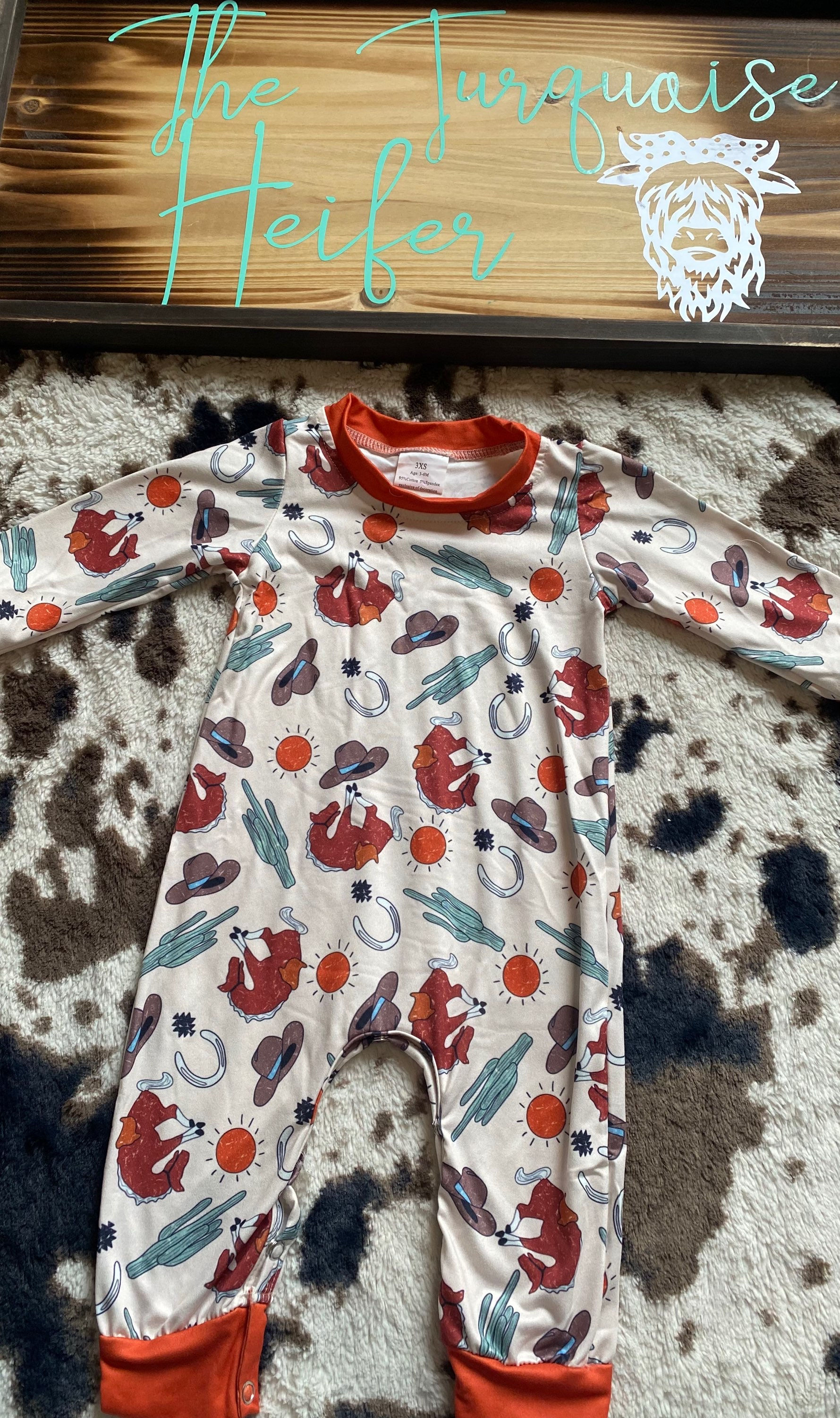 Cactus Cowboy Romper