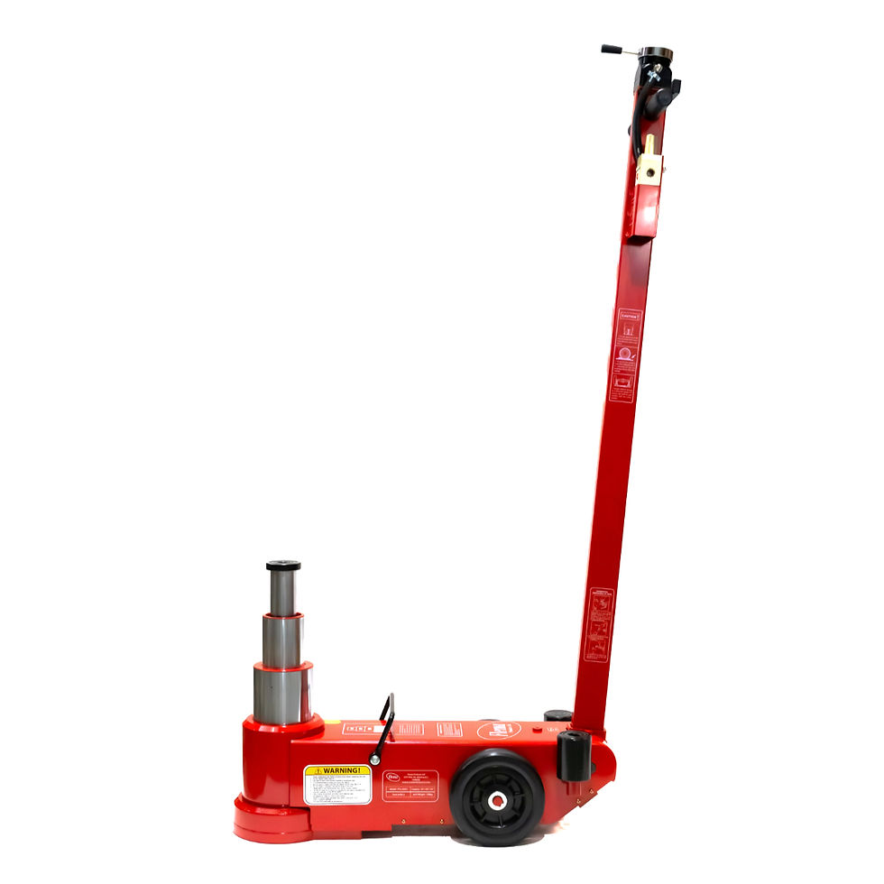 Thumbnail: 15/33/55 Ton 3-Stage Air Hydraulic Floor Jack [Model #FPL-503H]