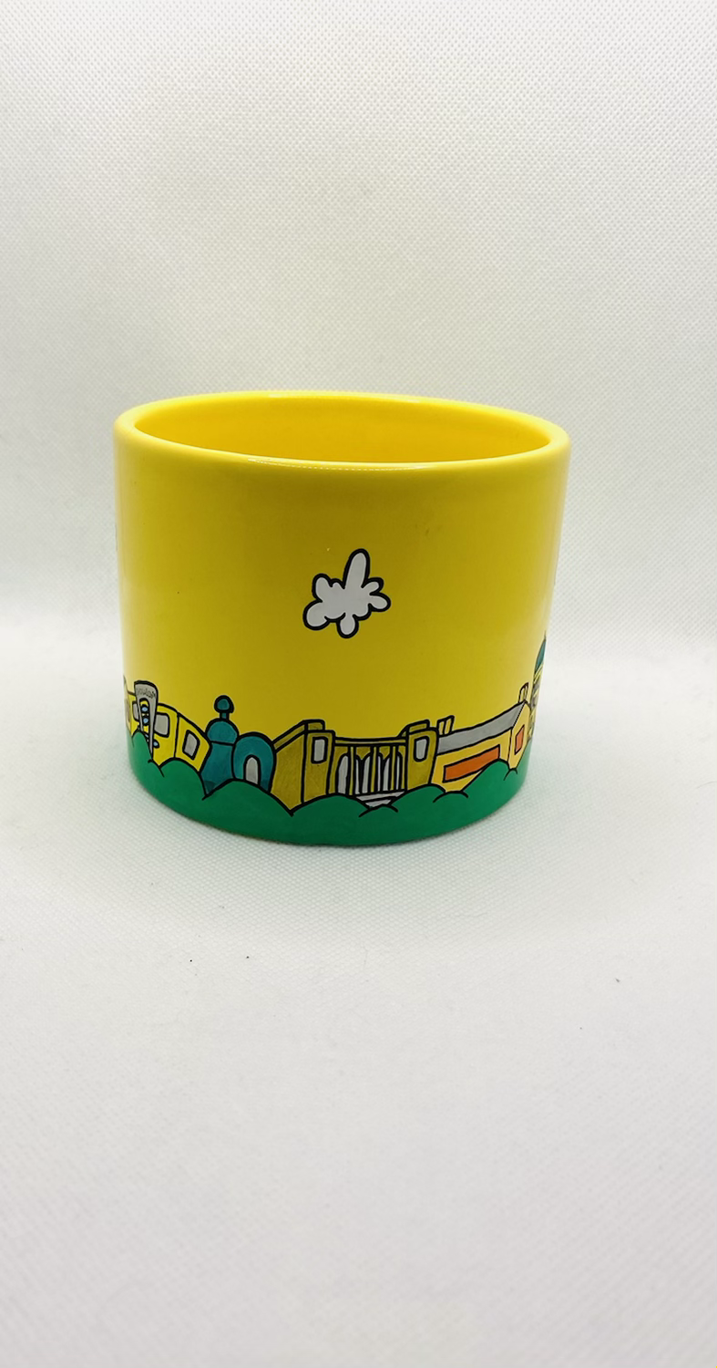 Thumbnail: Medium Sheffield plant pot - yellow summer 