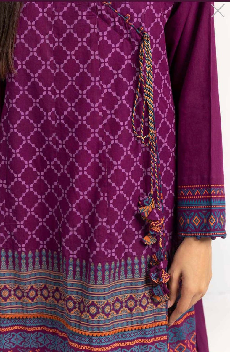 Thumbnail: Purple 2pcs- Gul Ahmed (Xl)