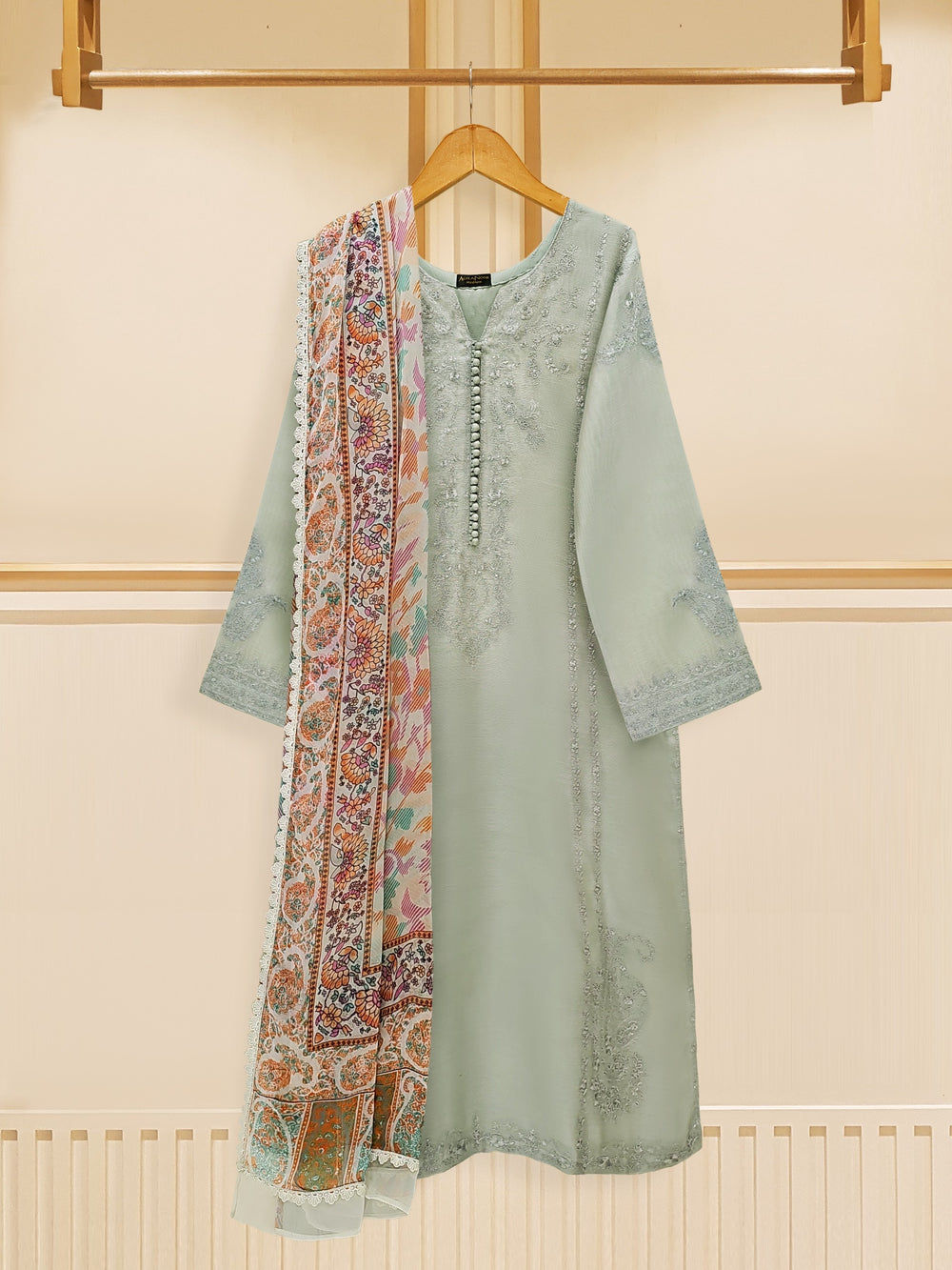 Mint 3pcs- Agha Noor (medium,small)