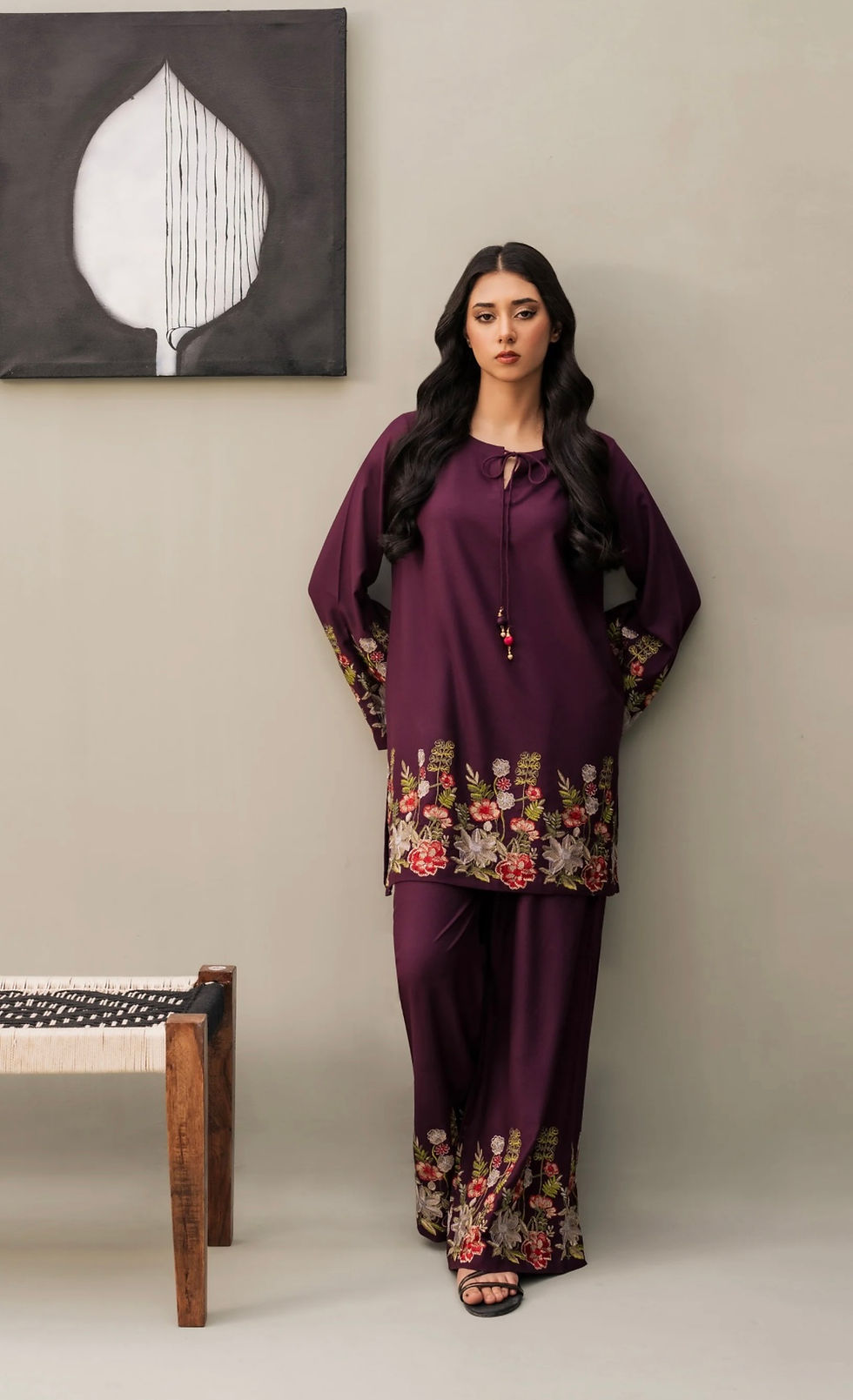 Thumbnail: Purple 3pcs- Kastoor (medium,large)