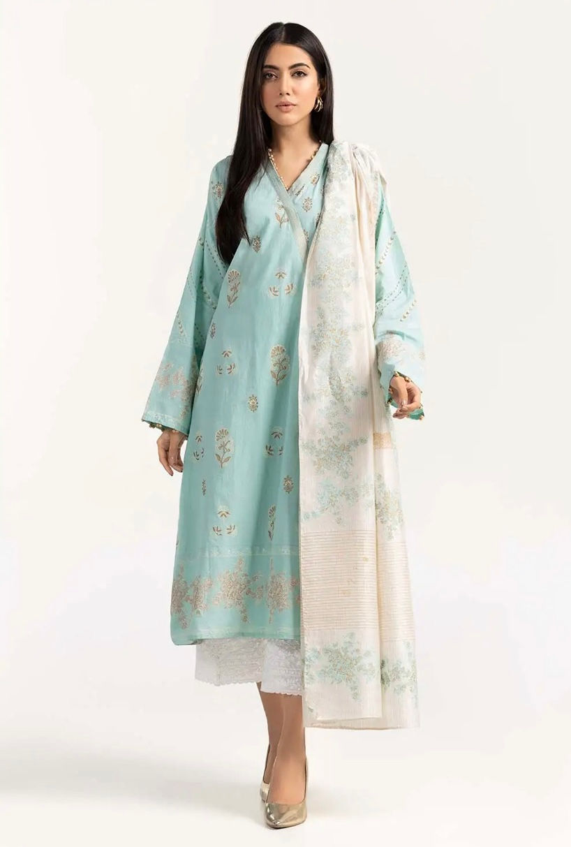 Thumbnail: Blue 2pcs- Gul Ahmed (small)