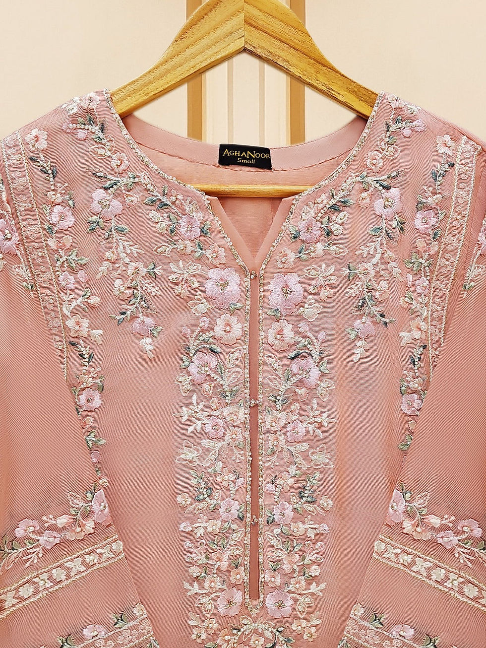 Thumbnail: Peach 3pcs- Agha Noor (medium)