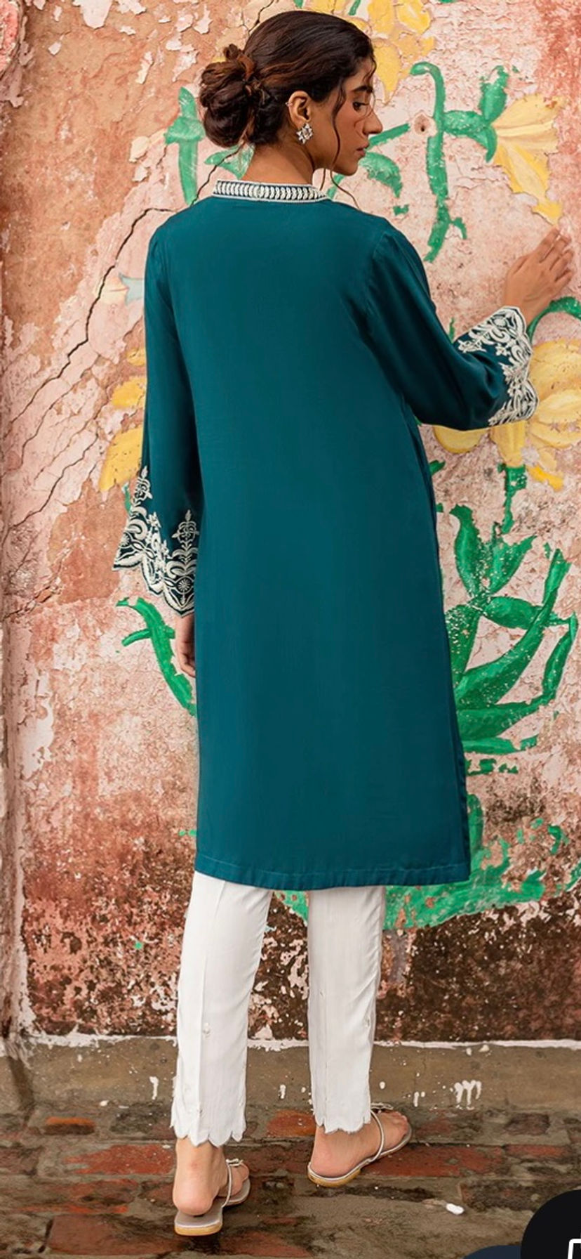 Thumbnail: Teal top-Cross Stithch (large)