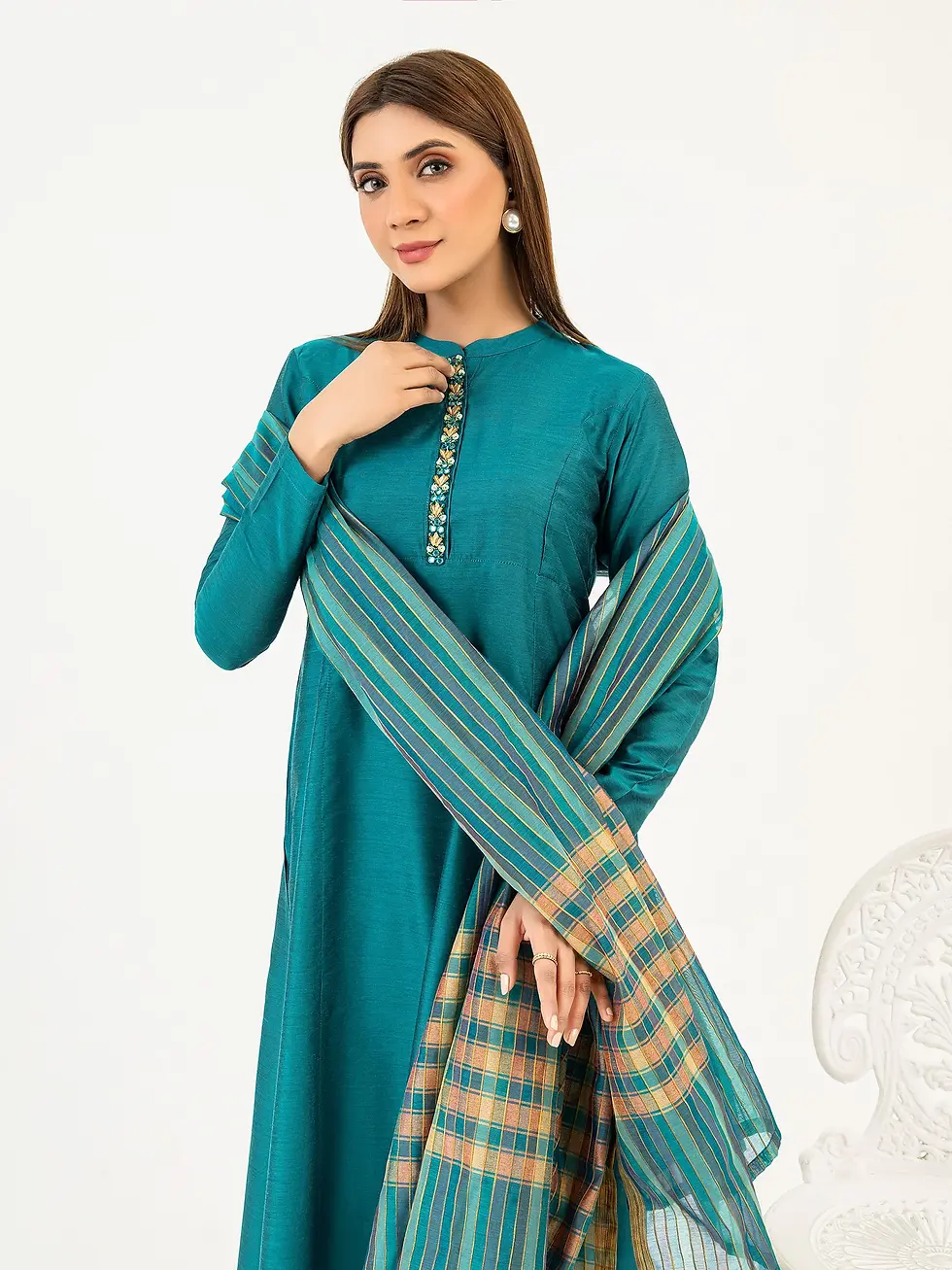 Thumbnail: Peacock blue 3pcs- Limelight (medium,small)
