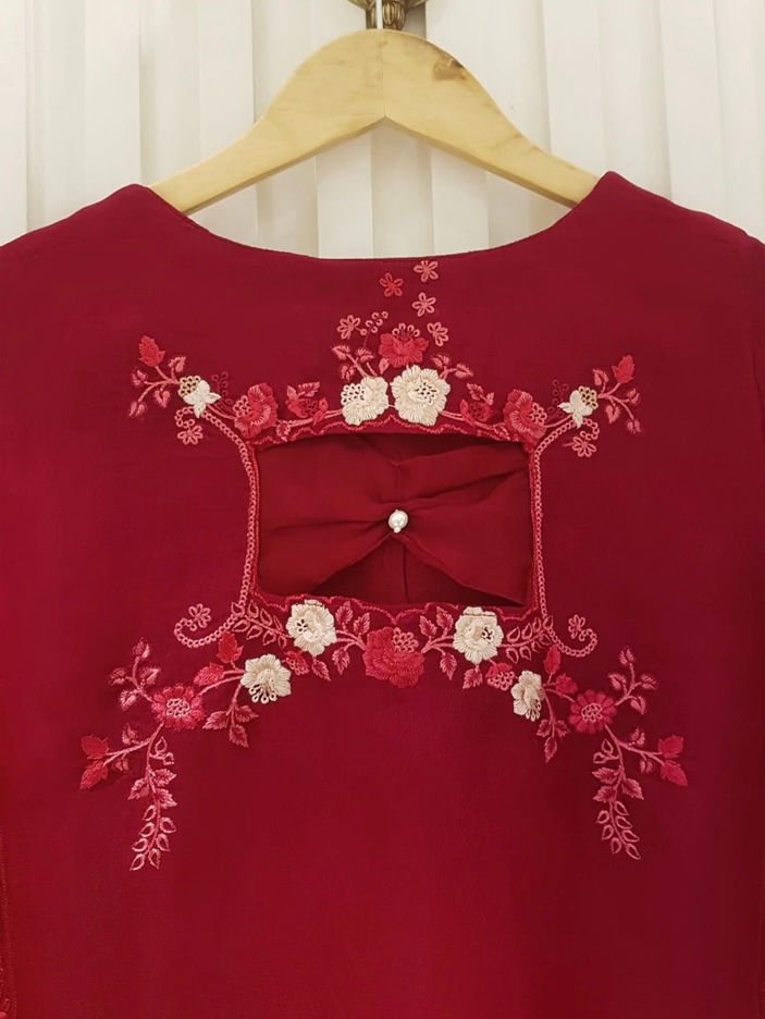 Thumbnail: Maroon 3pcs-Agha noor (Xl)