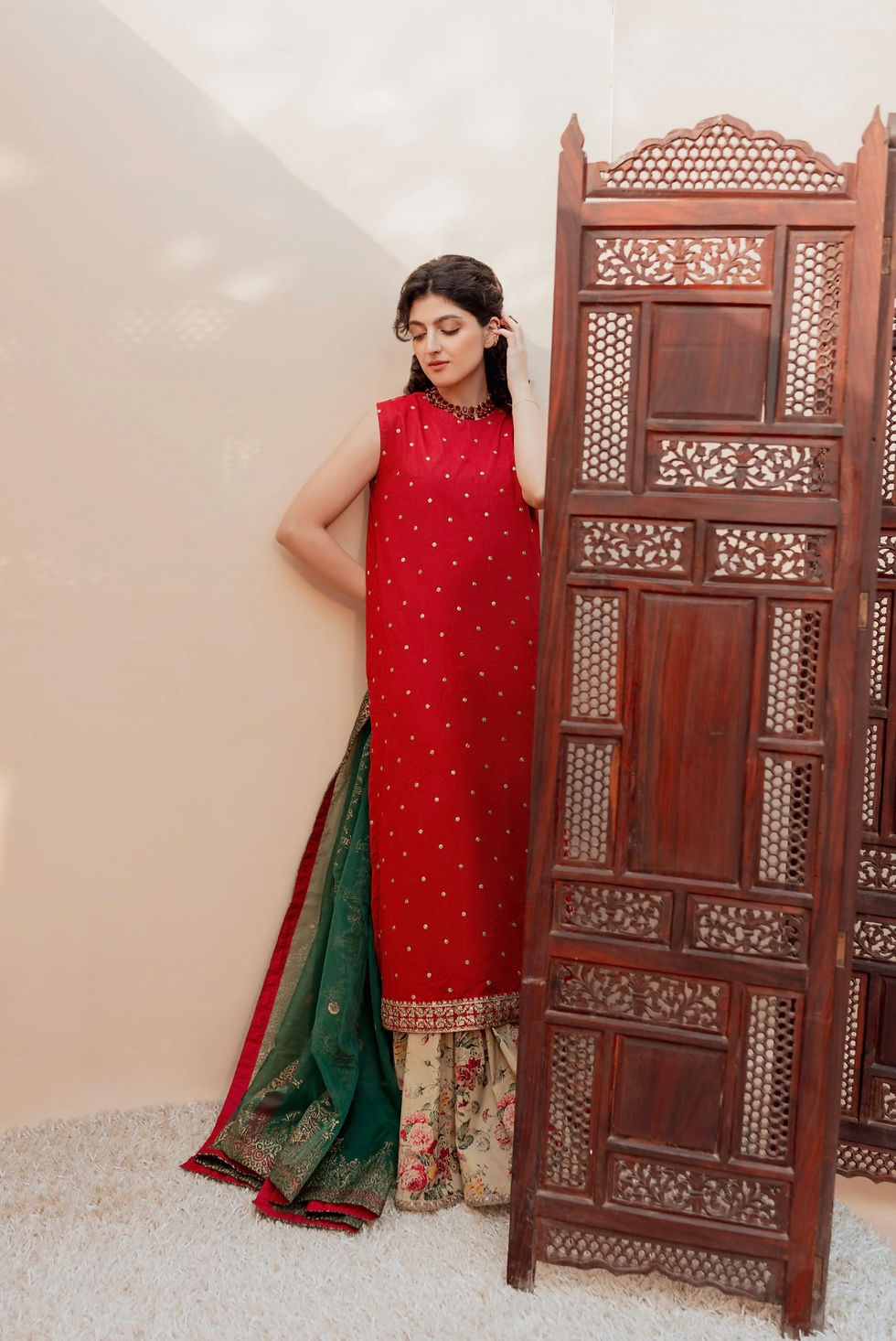 Thumbnail: Red 3pcs- Kastoor (xl,small)