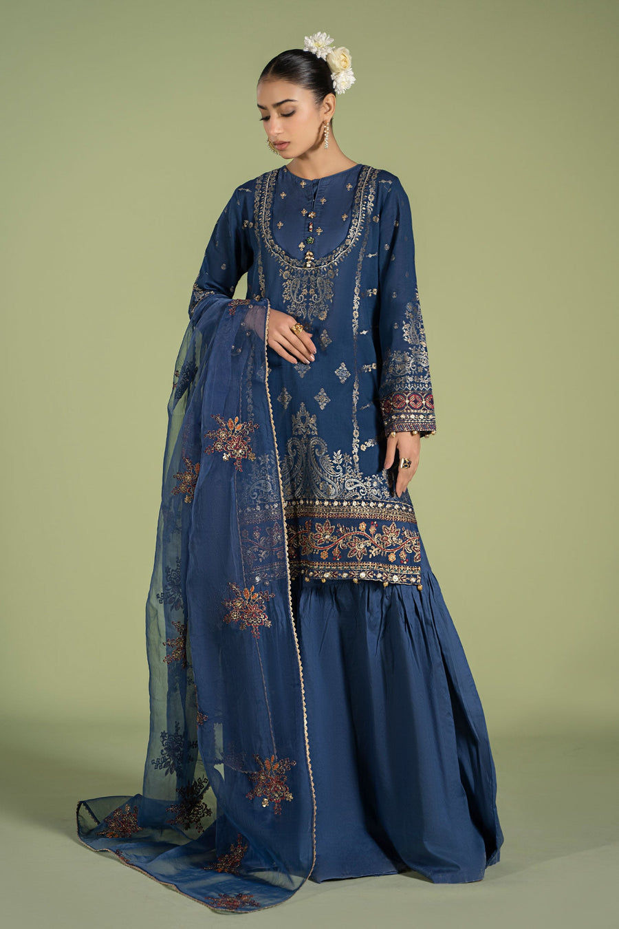 Thumbnail: Blue 3pcs- Maria B (medium)