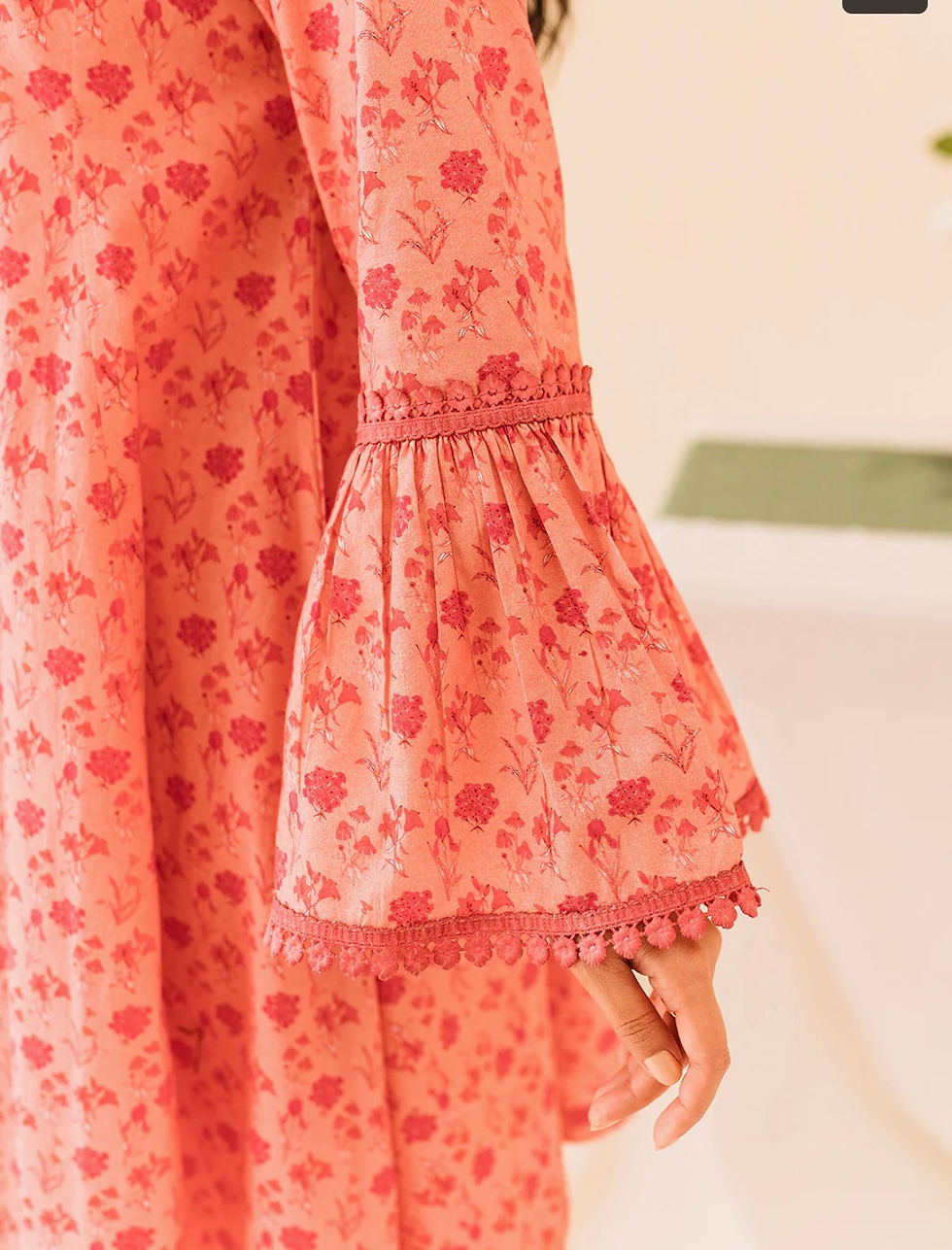 Thumbnail: Peach 2pcs- Garnet (large)