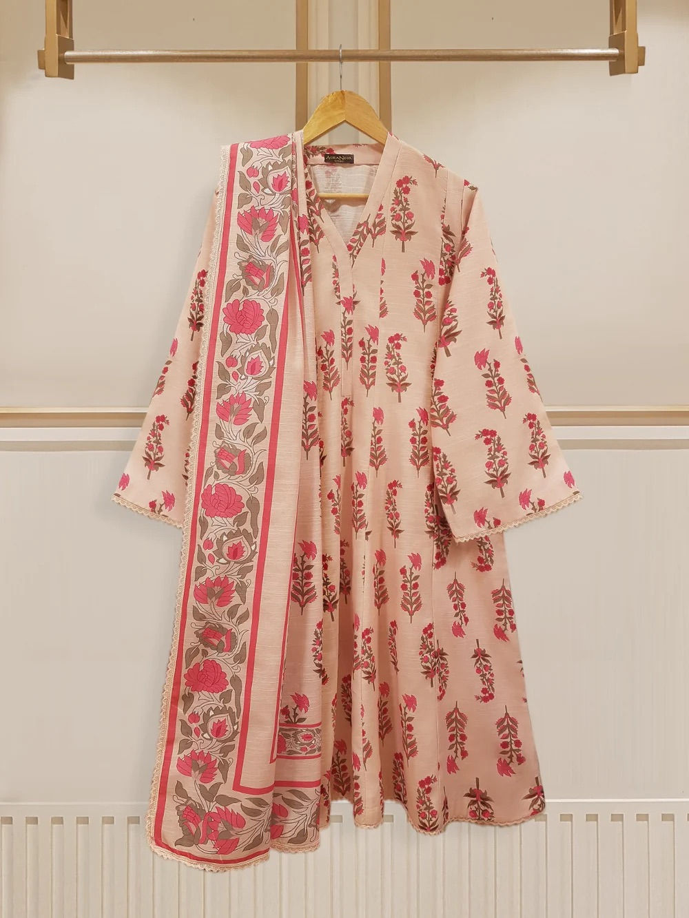 Pink 3pcs- Agha Noor (medium, large)