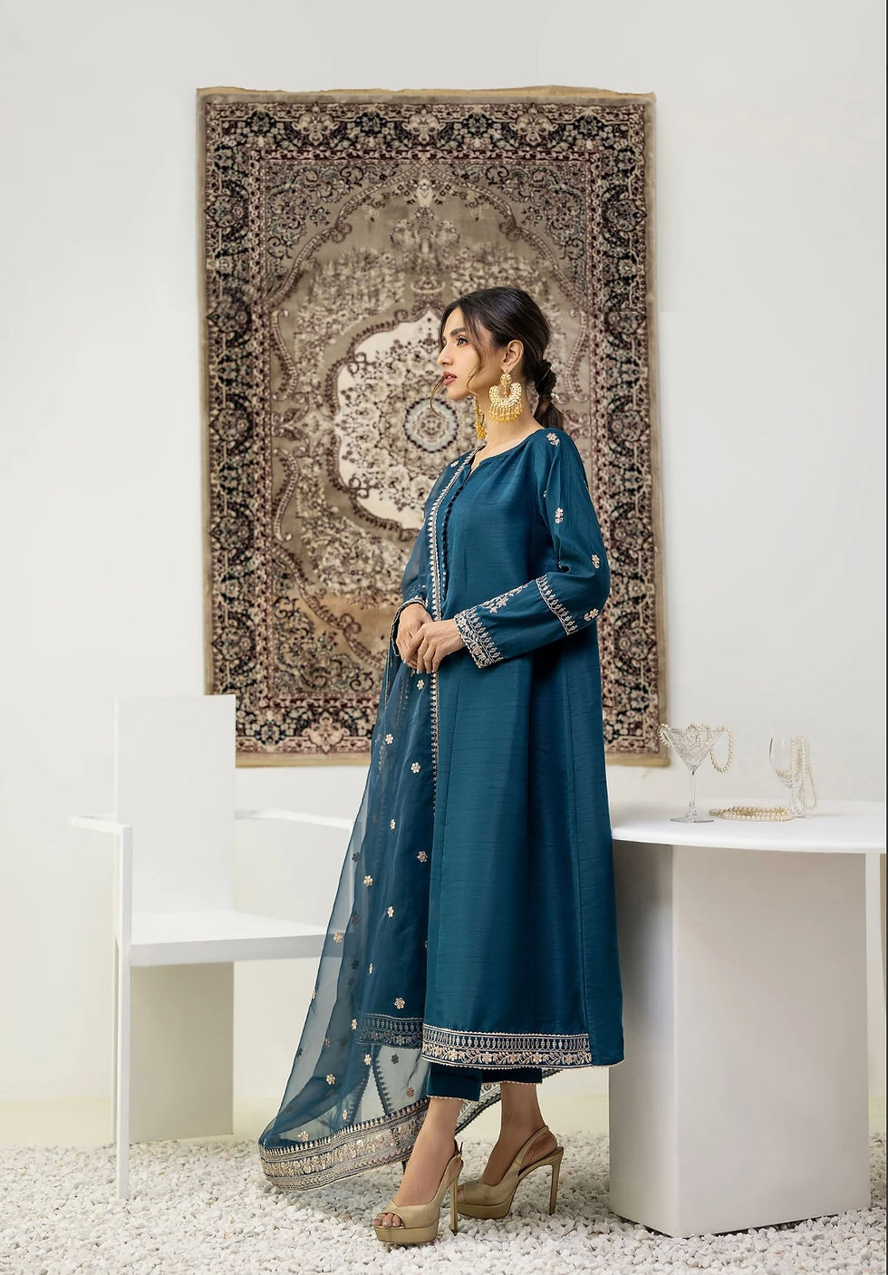 Thumbnail: Teal 3pcs- Orient (large)