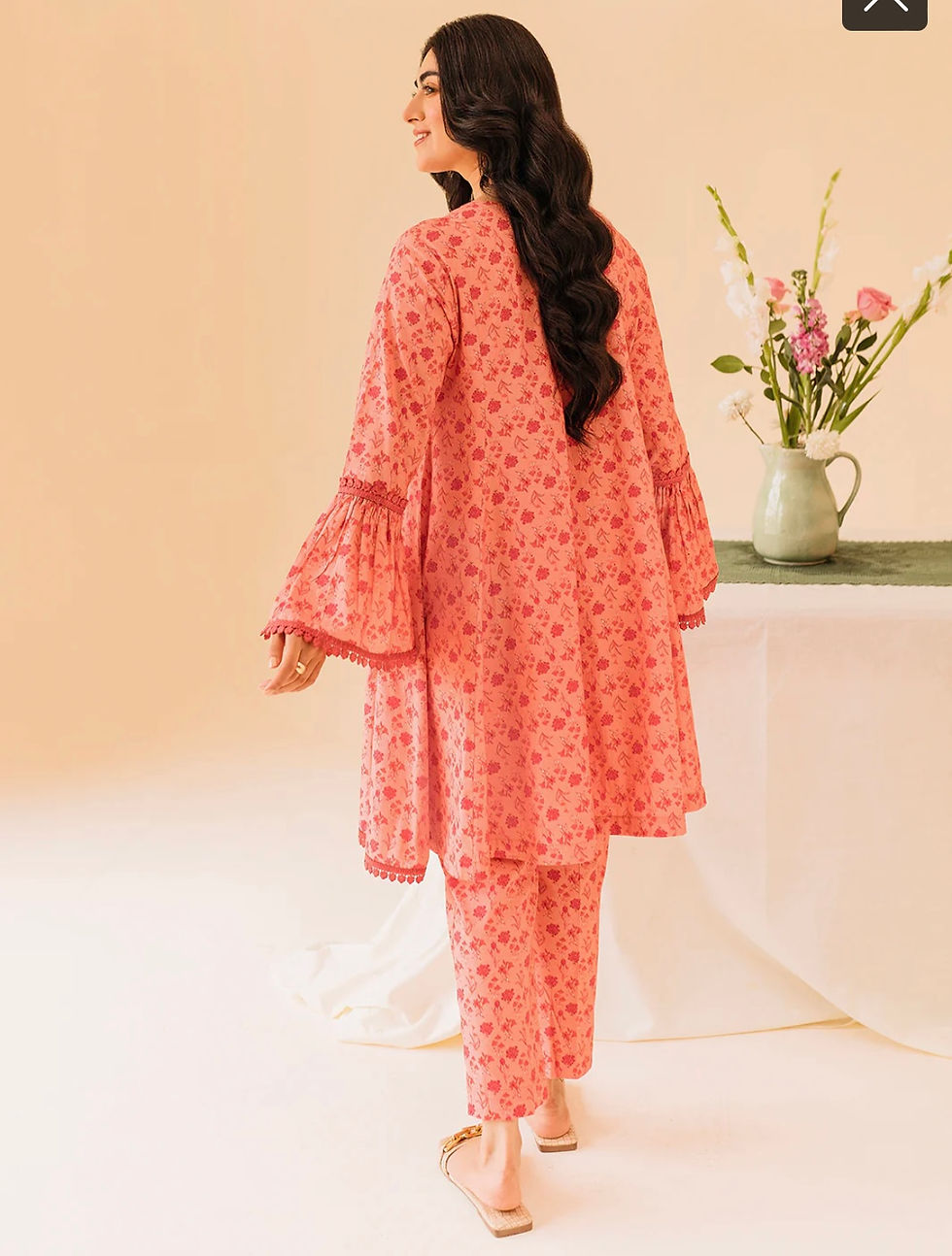 Thumbnail: Peach 2pcs- Garnet (large)