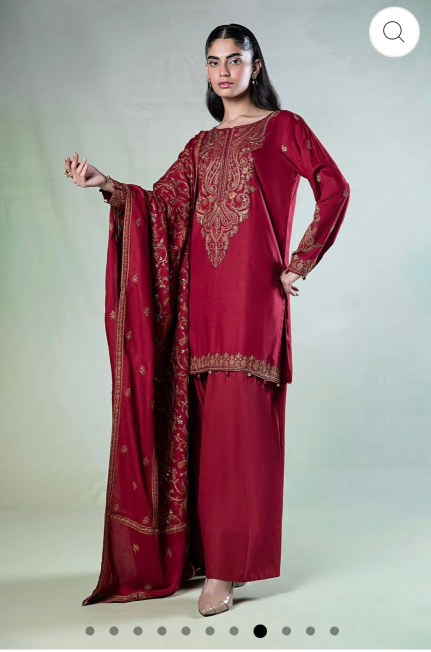 Thumbnail: Red 3pcs- Maria B (medium,Xl)