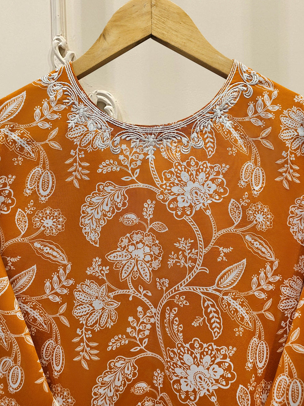 Thumbnail: Orange 3pcs-Agha Noor (medium,small)